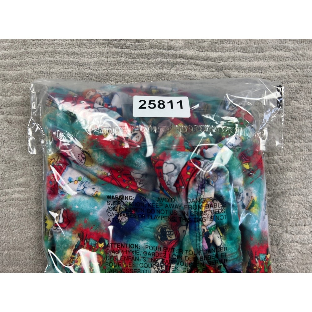 LuLaRoe Leggings Womens TC2 Multicolor Peanuts Christmas Snoopy Holiday Stretch - Picture 11 of 11